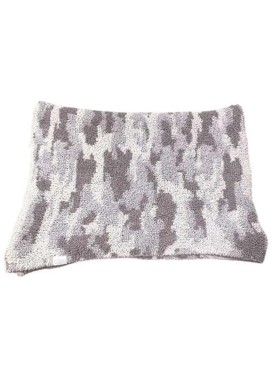 Mud Pie Other - Mud Pie Chenille Gray Camo Blanket Soft